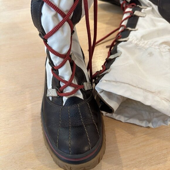 Pajar Canada Grip Tall Lace Waterproof Winter Boots White EU37 Womens 6 - Picture 7 of 12